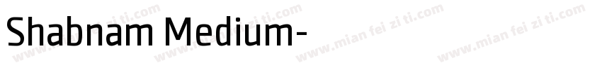 Shabnam Medium字体转换